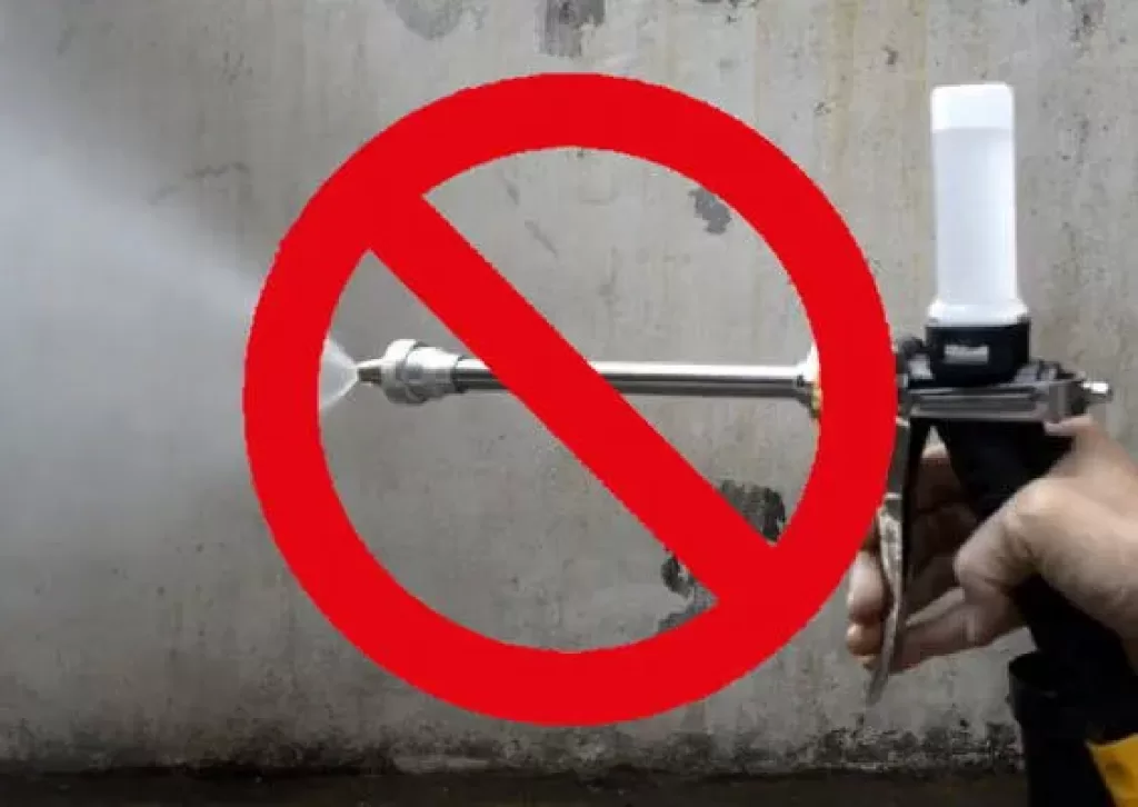 Avoid High-pressure Water