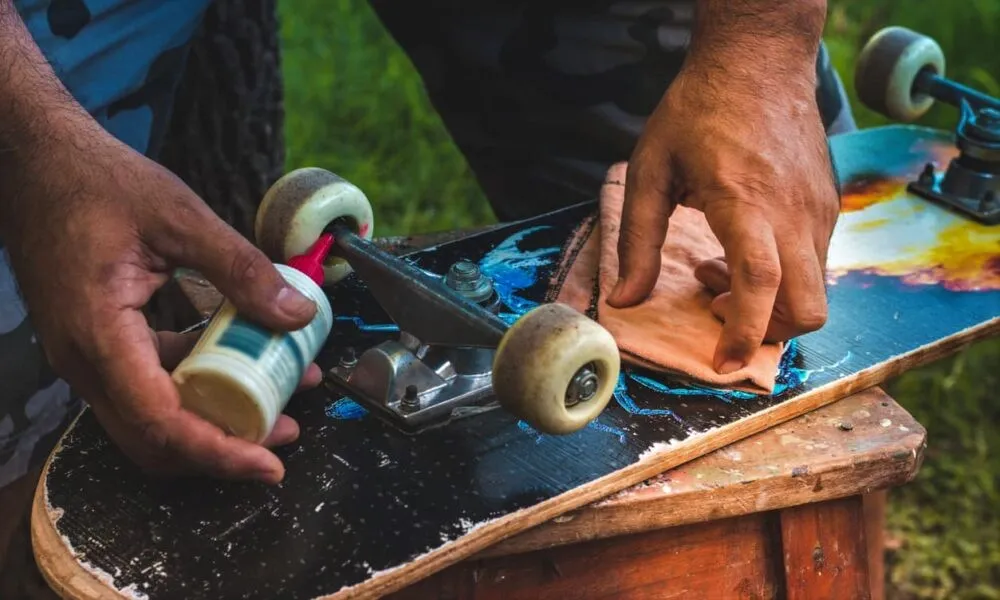 Preparing to Clean Skateboard Bearings