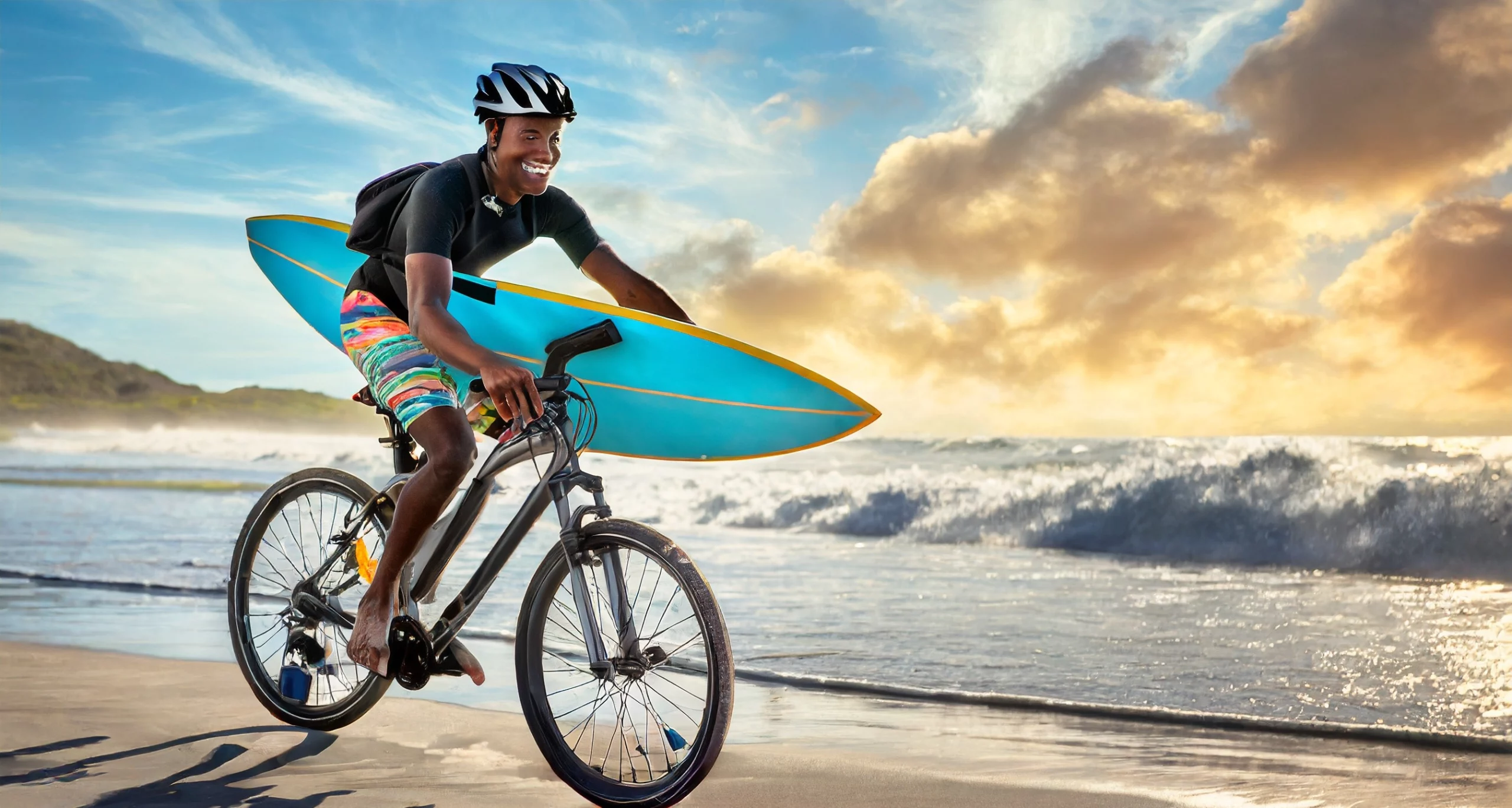 Carry a Surfboard On a Bike