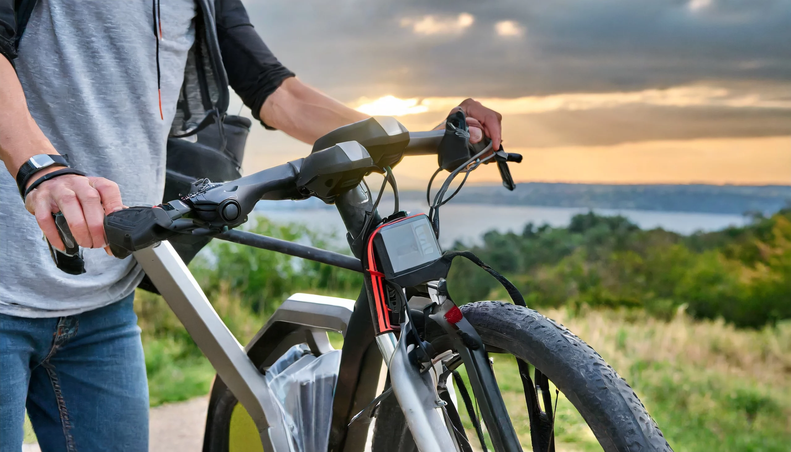 riding an ebike
